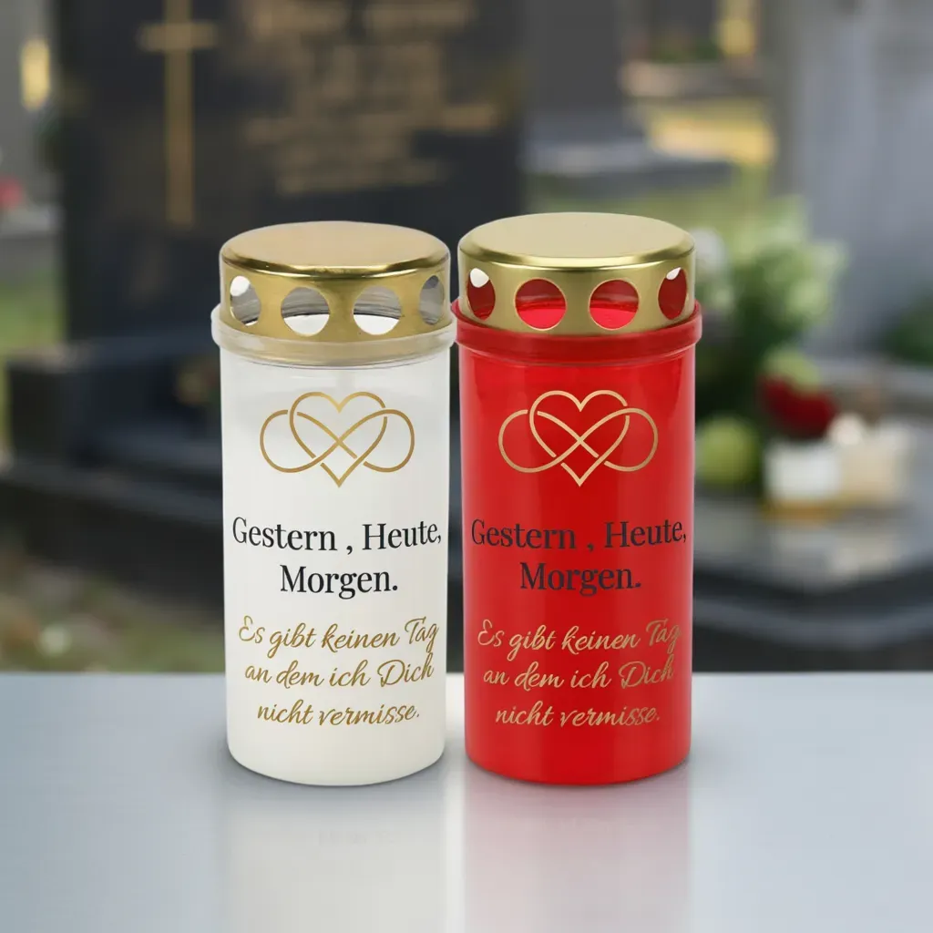 Aufkleber für Grablichter / Kerzen