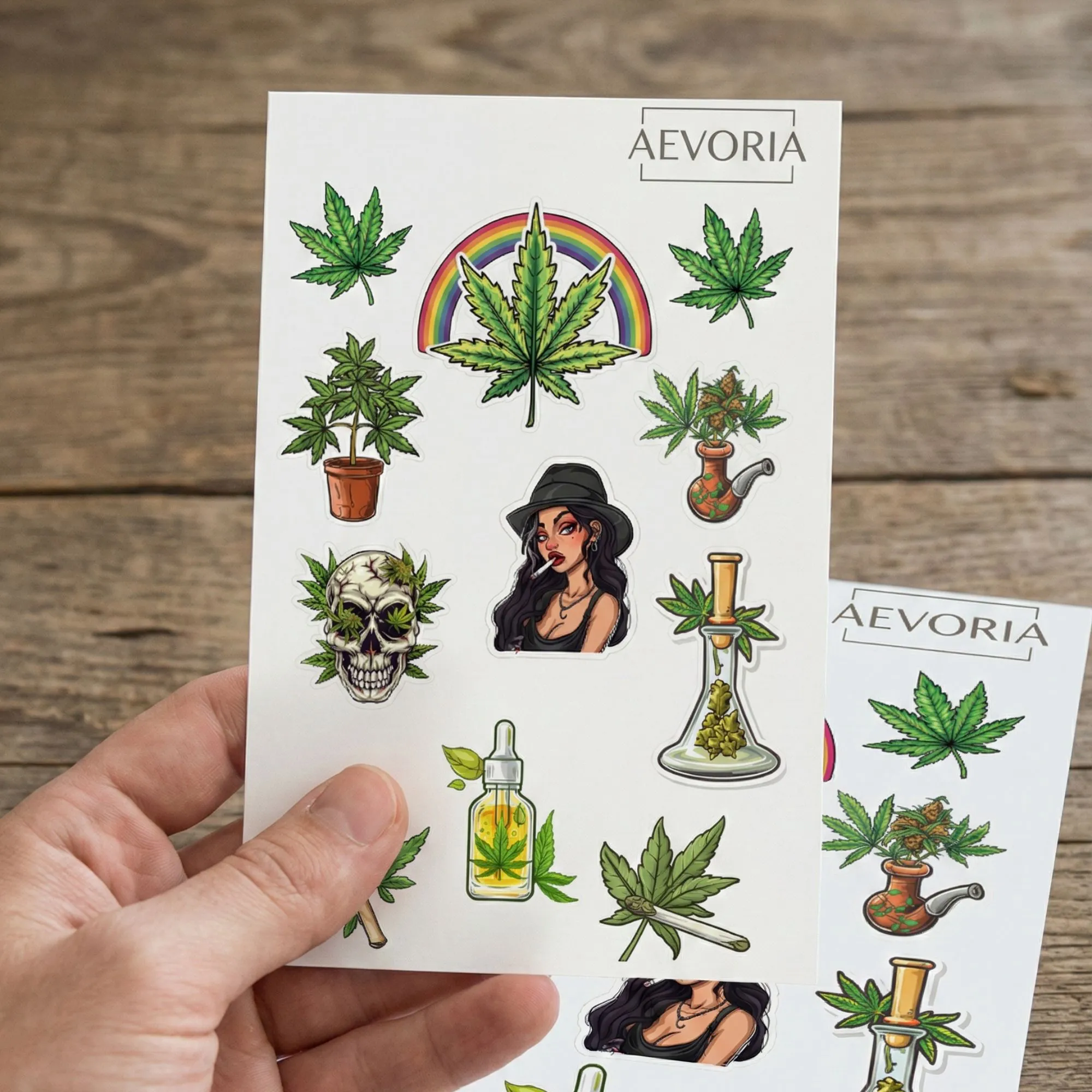 Cannabis Stickerbogen