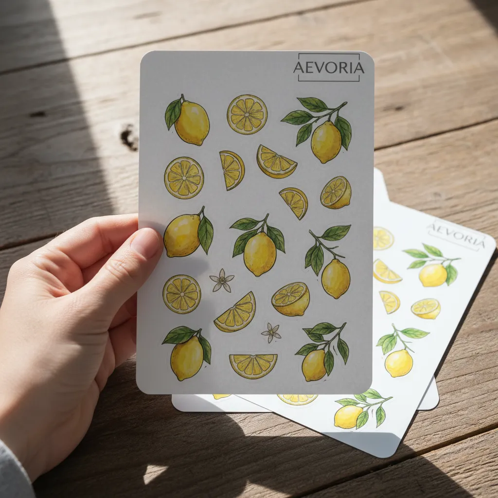 Stickerbogen Zitronen