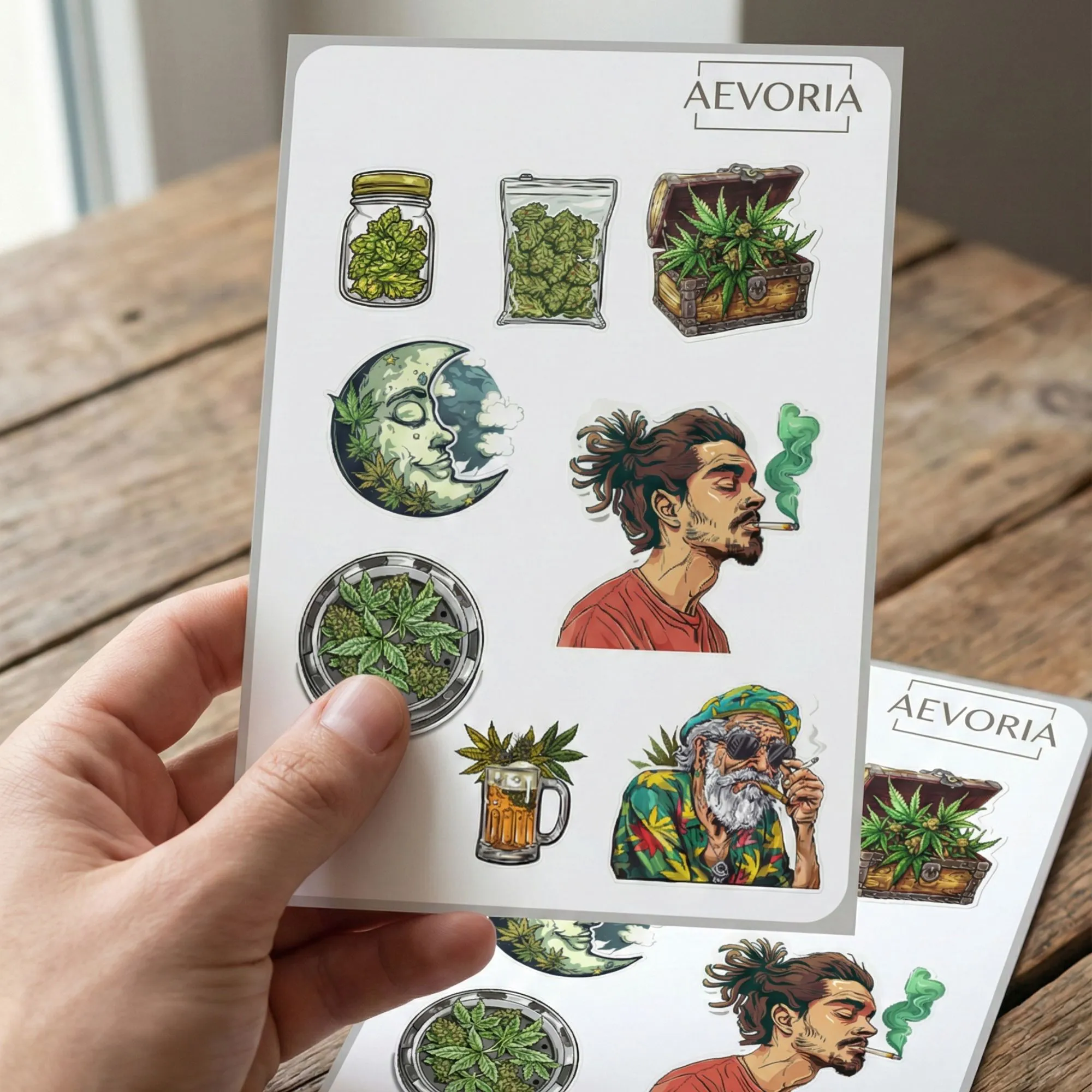Cannabis Stickerbogen