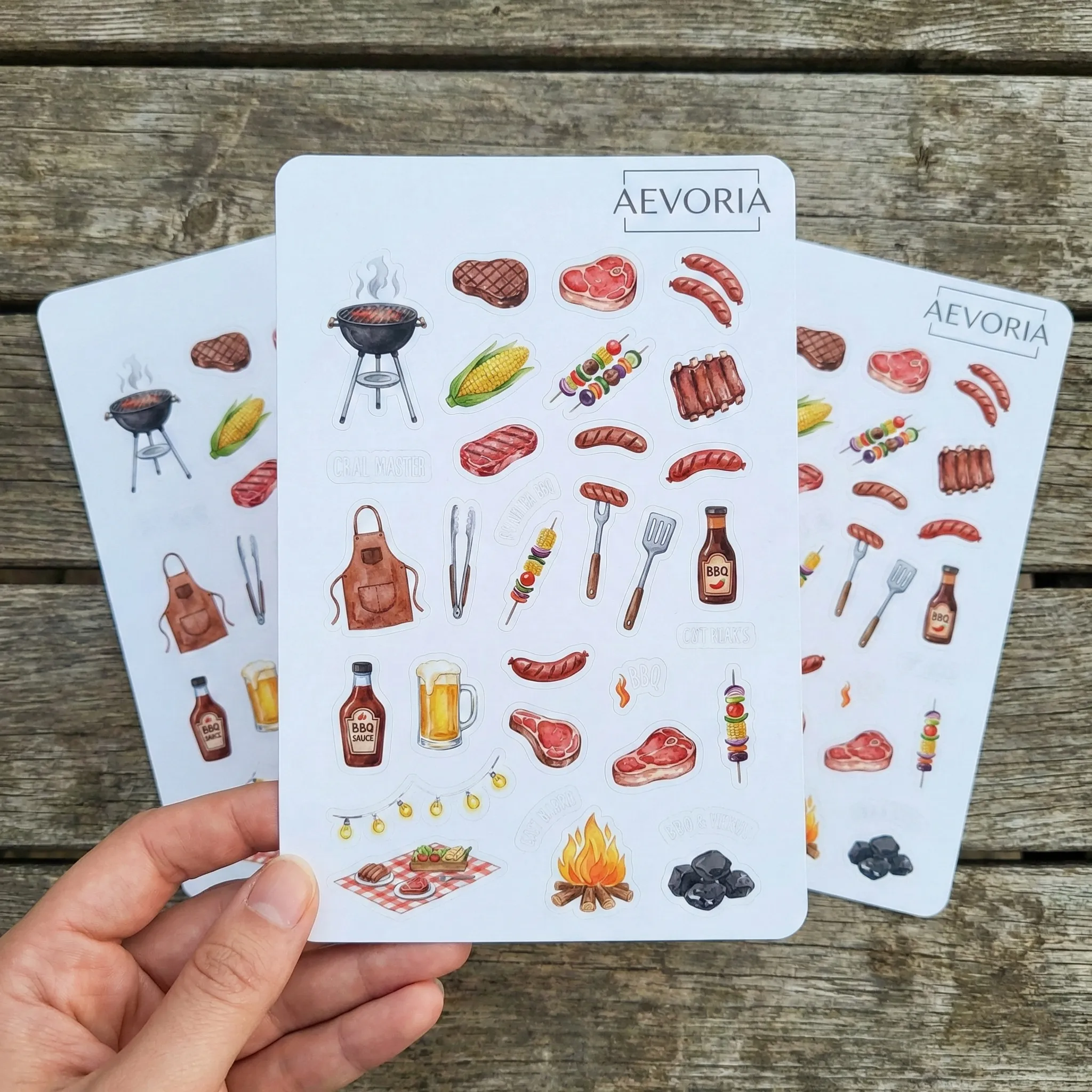 Stickerbogen BBQ & Grillen