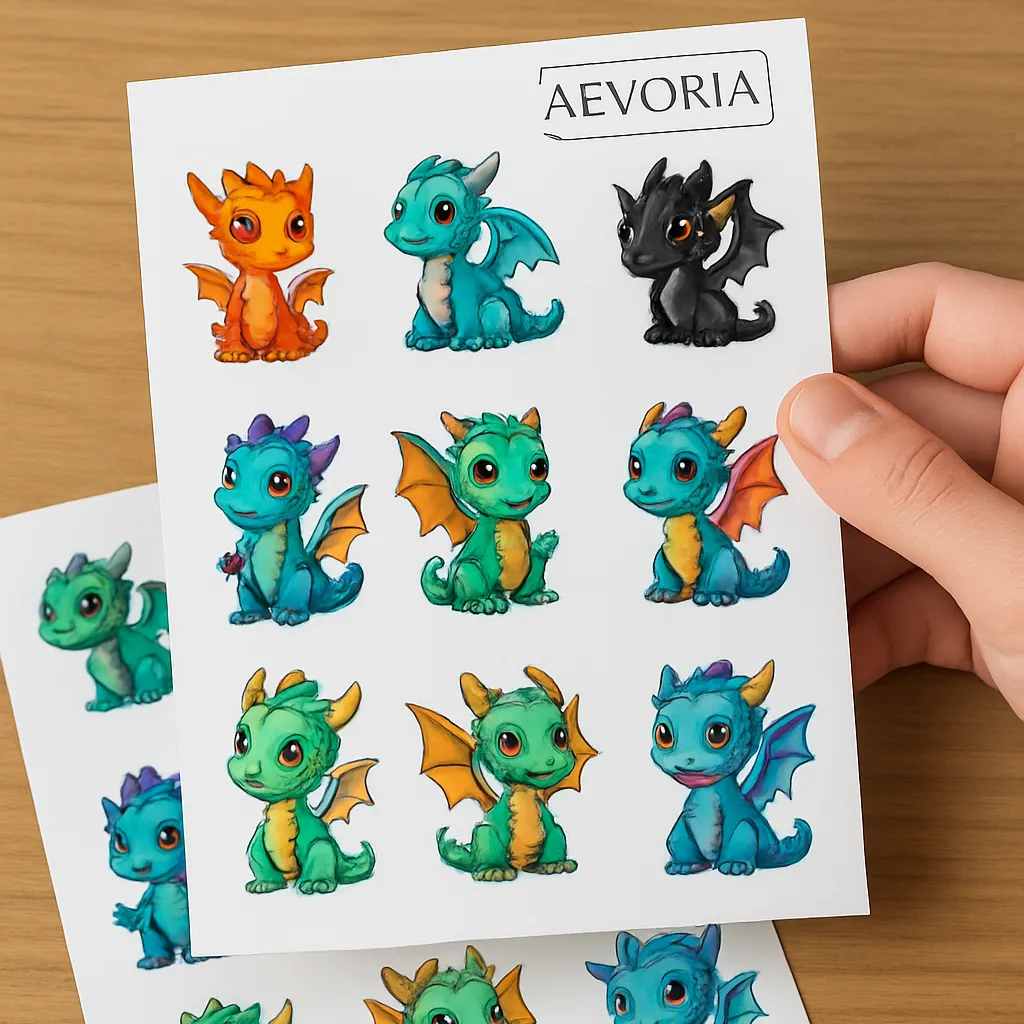 Stickerbogen Drachen & Fantasy