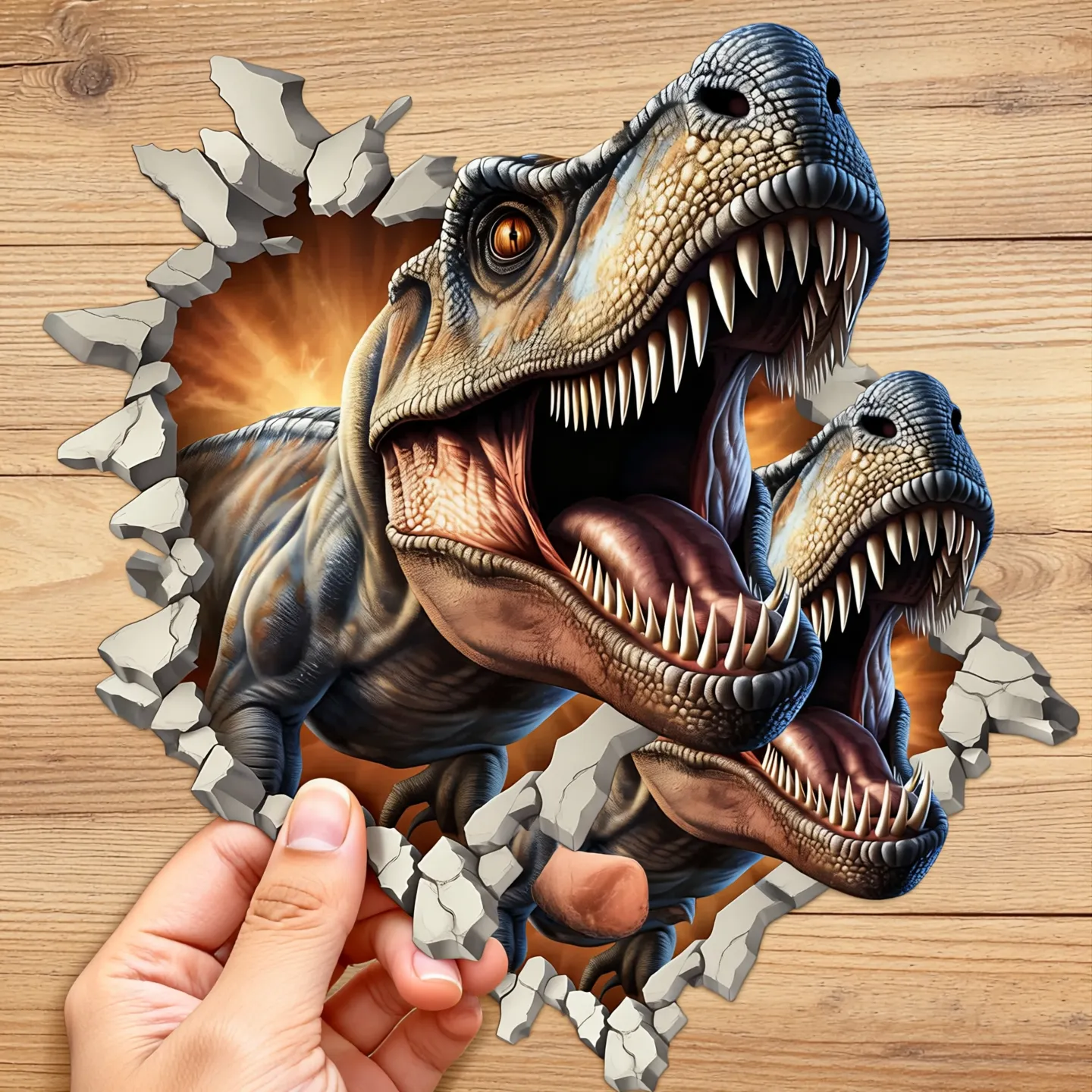 Sticker Dinosaurier T-Rex 3D Effekt