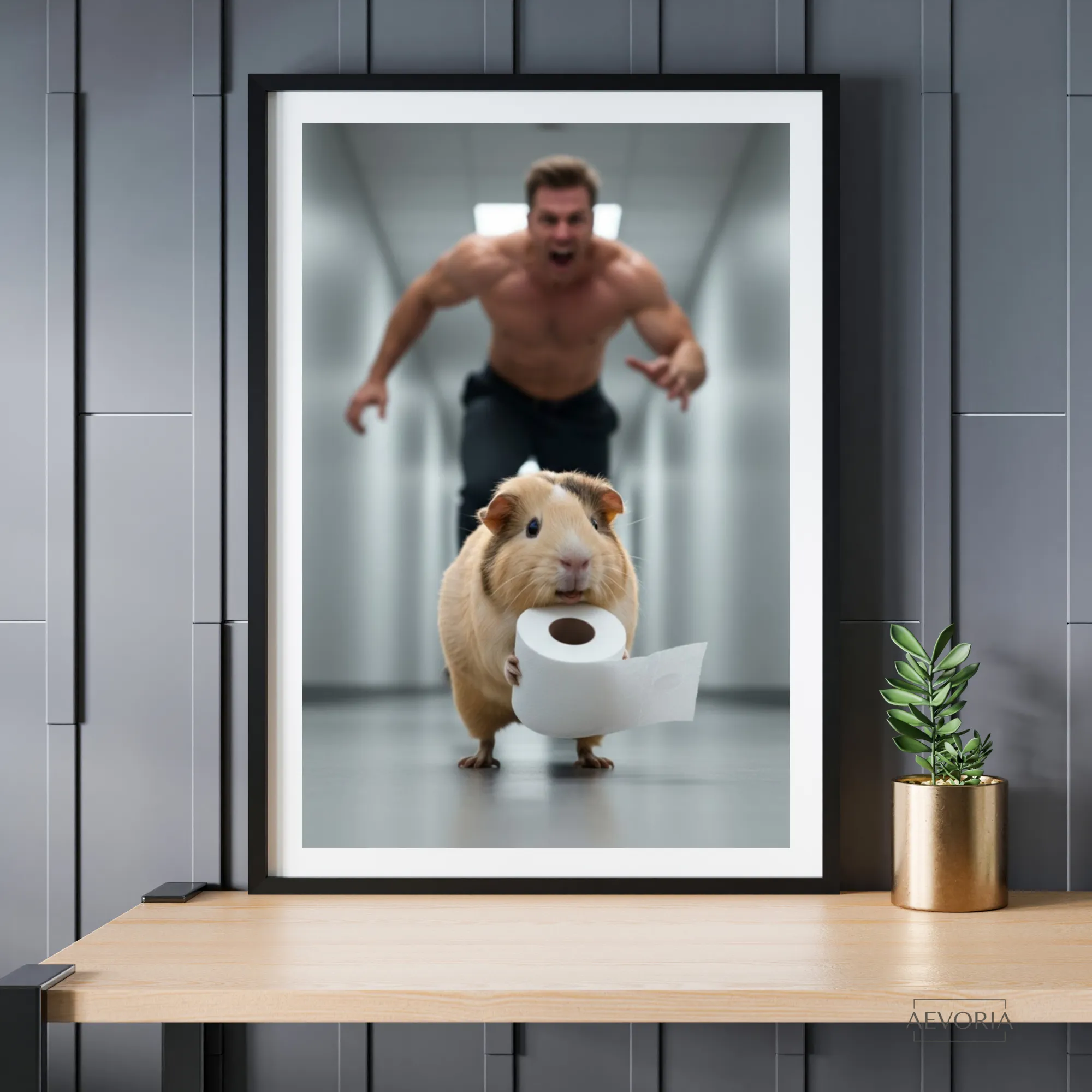 Personalisiertes Tierposter | Dein Haustier klaut Klopapier