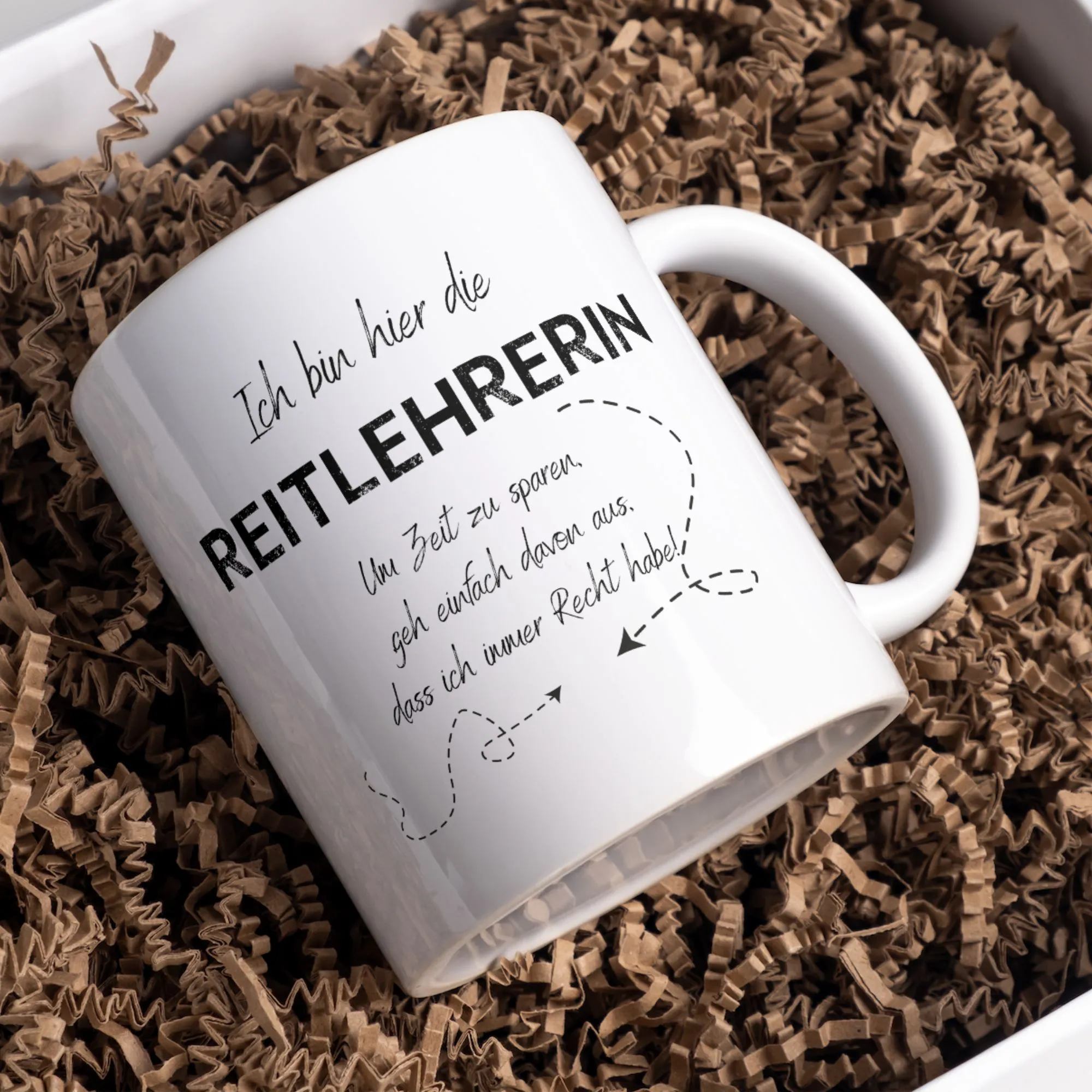 Reitlehrerin Geschenk Tasse